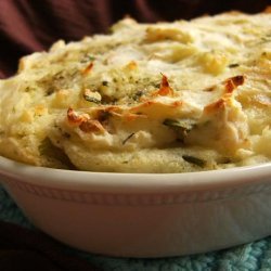 Mashed Potato, Cheese and Chive Gratin recipe