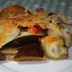 Eggplant, Potato, Tomato Casserole recipe