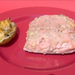 Salmon With Roasted Garlic recipe