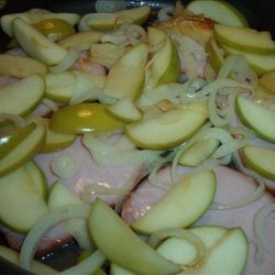 Smoked Bacon With Onions and Apple Rings - Appel-Flask recipe
