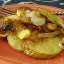 Fried Potatoes and Squash recipe