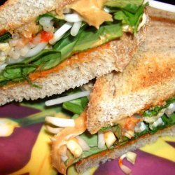 Veggie Peanut Butter Sandwich recipe