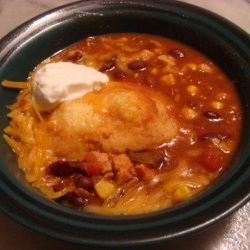 Southwestern Bean Soup With Cornmeal Dumplings recipe