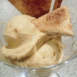 Pumpkin Ice Cream With Spiced Pita Chips recipe