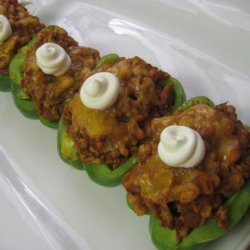 Chicken Stuffed   Chili  Bell Peppers recipe