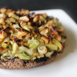 Avocado Stuffed Portobello Mushrooms recipe