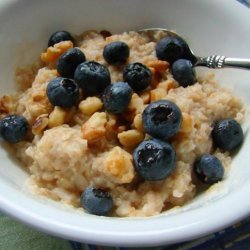 Blueberry and Walnut Oatmeal recipe