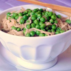 Sesame Ramen With Green Peas recipe