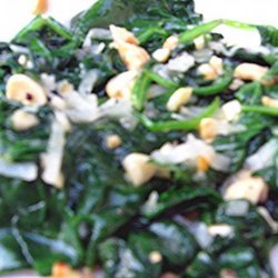 Spinach and Peanuts recipe