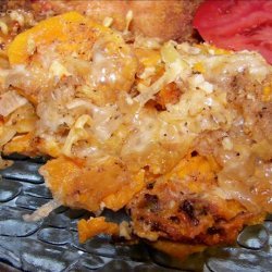 Sweet Potato, Cheese and Leek Pie recipe
