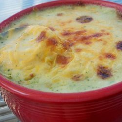 Broccoli Soup With Cheddar Cheese recipe
