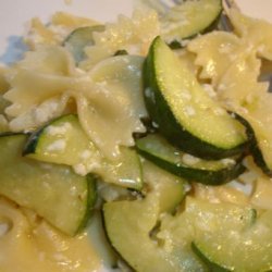 Zucchini and Yogurt Farfalle recipe