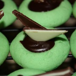 Kelly's Amazing Andes Mint Thumbprint Cookies recipe