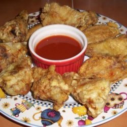 Batter Fried Chicken Wings recipe