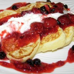 Pikelets With Berries recipe