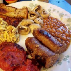 Bodacious British Bangers and Baked Beans Brunch! recipe