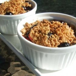 Peanut Butter and Fruit Cobbler for 1 recipe