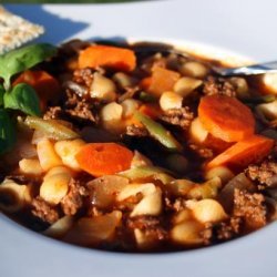 Mom's Ground Beef and Vegetable Soup recipe
