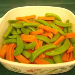 Carrots and Sugar Snap Peas recipe