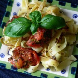 Linguini With Raw Tomatoes and Basil recipe