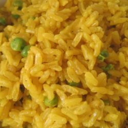 Orange-Cardamom Brown Rice With Peas (Vegan) recipe
