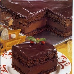Mocha Layer Cake with Chocolate-Rum Cream Filling recipe