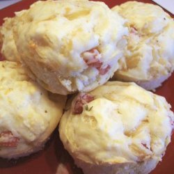 Ham and Onion Muffins recipe