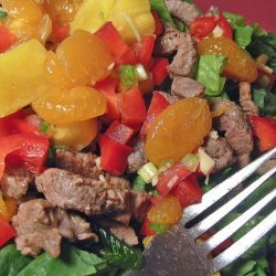 Pineapple, Beef and Mandarin Salad recipe