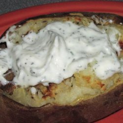 Stuffed Baked Potatoes with Horseradish Cream recipe