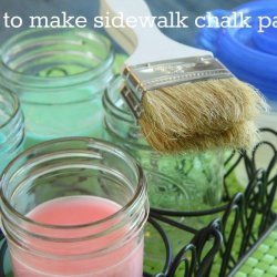 Homemade Sidewalk Chalk recipe