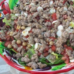 Zesty Mixed Salad With Italian Sausage recipe