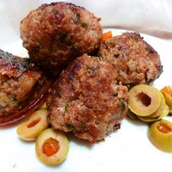 Spanish Meatballs With Green Olives recipe