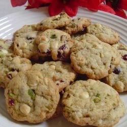 Sugar Cookies With Pistachio and Dried Cherries recipe