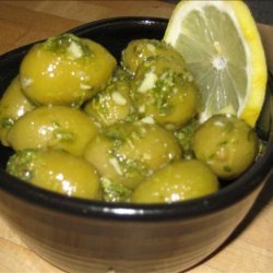 Marinated Olives With Lemon and Fresh Herbs recipe