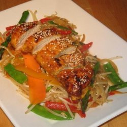 Spicy Chicken Breast/Roast With Stir Fried Vegetables recipe