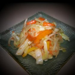 Southern Cabbage Salad With Sweet Onion and Peppers recipe
