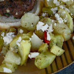 Potatoes, Feta Cheese and Peppers Delight recipe