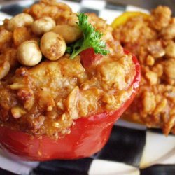Thai-Style Chicken Stuffed Bell Peppers recipe
