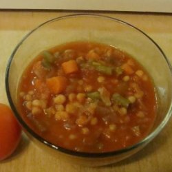 Hearty Spicy Tomato Vegetable Soup recipe