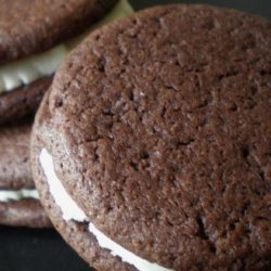 Vegan  fauxreo  Chocolate Sandwich Cookies recipe