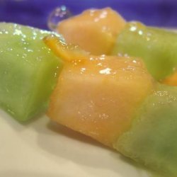 Melon With Sweet Lime Dressing recipe