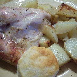 Basic Golden Chicken With Potatoes recipe