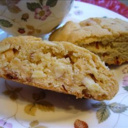 Crystallized Ginger Biscotti With Almonds and White Chocolate recipe
