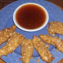 Macadamia Crusted Chicken Tenders With Maui Sunset Sauce recipe