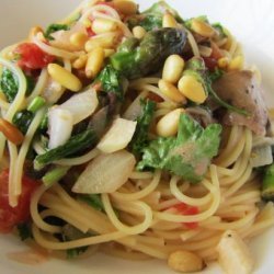 Angel Hair Pasta With Arugula and Asparagus recipe