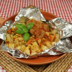 Tuscan Tater ‘n Turkey Picnic Packets recipe