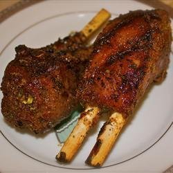 Grilled Lamb with Brown Sugar Glaze recipe