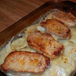 Pork Chops and Scalloped Potatoes recipe