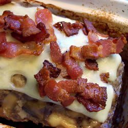 Bacon Mushroom Swiss Meatloaf recipe
