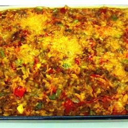 Spicy Sausage and Rice Casserole recipe